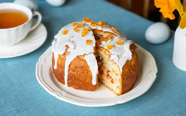 Кулич без&nbsp;яиц на&nbsp;свежих дрожжах