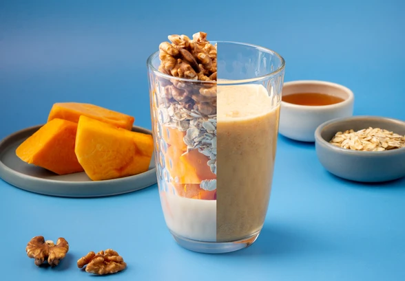 Рецепт «Тыквенный смузи на&nbsp;кокосовом молоке»
