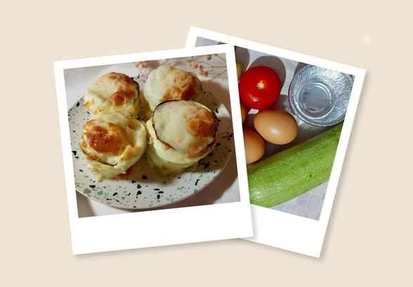 Рецепт «Яйцо в&nbsp;кабачке с&nbsp;сыром»