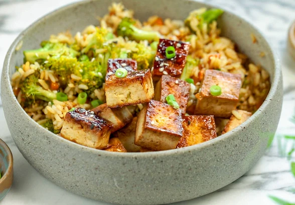 Рецепт «Жареный рис с&nbsp;тофу»