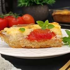 Киш с&nbsp;томатами черри и&nbsp;базиликом