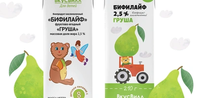 Встречайте новые упаковки детских кисломолочных напитков
