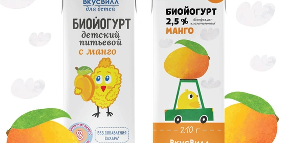 Встречайте новые упаковки детских кисломолочных напитков