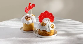 Декор для&nbsp;кулича в&nbsp;русском стиле