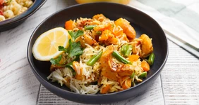 Рис с&nbsp;морским окунем и&nbsp;овощами