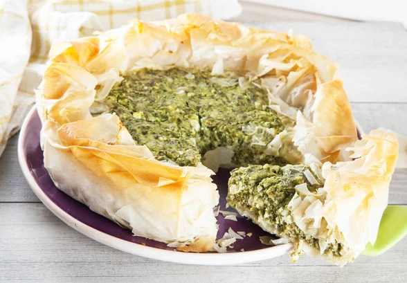 Рецепт «Пирог с&nbsp;сыром и&nbsp;шпинатом»