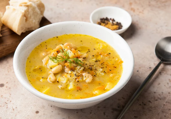 Рецепт «Овощной суп с&nbsp;белой фасолью»