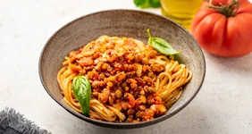 Спагетти а-ля&nbsp;Болоньезе с&nbsp;чечевицей