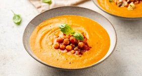 Суп-пюре из&nbsp;запечённых овощей