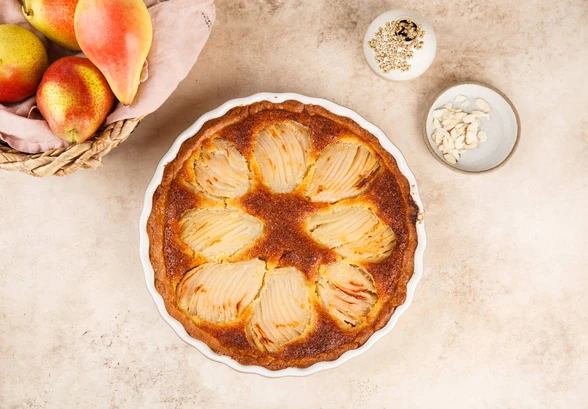Рецепт «Миндальный пирог с&nbsp;грушами»