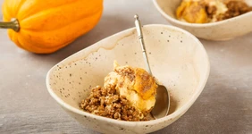 Тыквенно-карамельный десерт