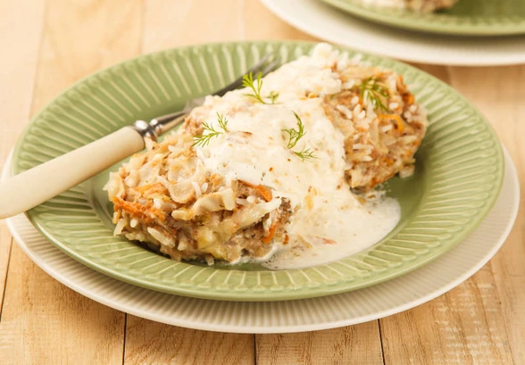 Рецепт «Ленивые голубцы в&nbsp;сметанном соусе»