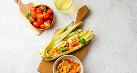 Три блюда из&nbsp;одной кукурузы: треска с&nbsp;сальсой и&nbsp;чай