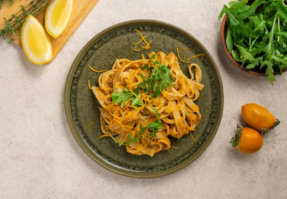 Рецепт «Фетучини с&nbsp;хурмой»