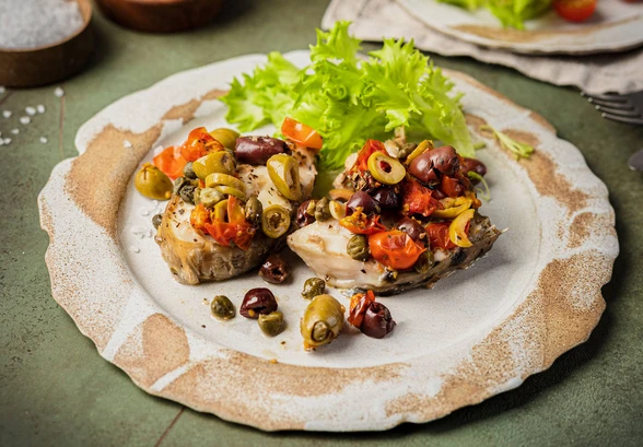 Рецепт «Стейк зубатки в&nbsp;духовке»