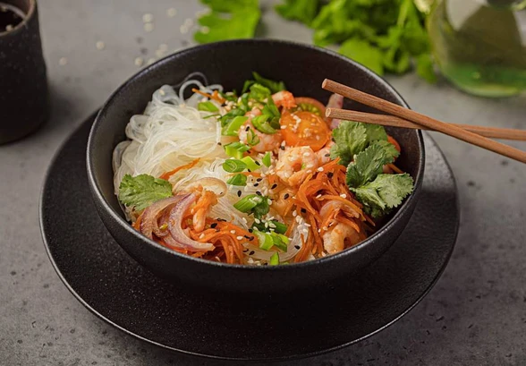 Рецепт «Фунчоза с&nbsp;креветками»