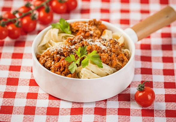 Рецепт «Фетучини болоньезе»