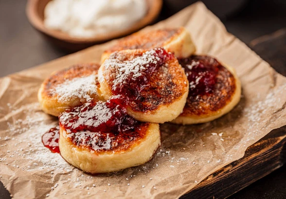 Рецепт «Пышные творожные сырники»