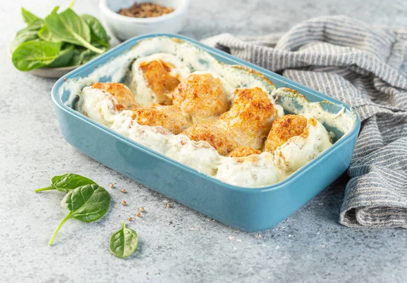 Рецепт «Ёжики из&nbsp;фарша с&nbsp;булгуром в&nbsp;сливках»