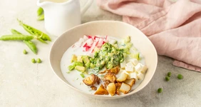 Вегетарианская окрошка