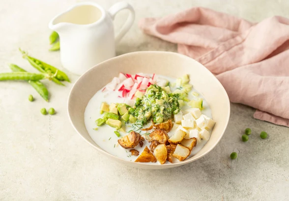 Рецепт «Вегетарианская окрошка»