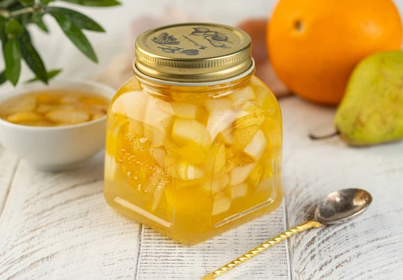 Рецепт «Грушёвое варенье с&nbsp;апельсином и&nbsp;кардамоном»