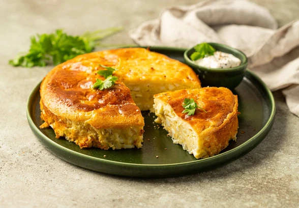 Рецепт «Заливной пирог с&nbsp;капустой на&nbsp;кефире»