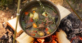 Шулюм из&nbsp;говядины в&nbsp;казане