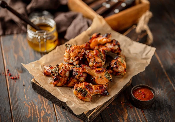 Рецепт «Крылышки в&nbsp;медовом соусе»