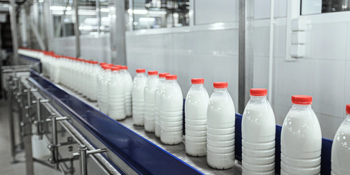 Линия розлива в&nbsp;ПЭТ-бутылки. Линия способна выпускать 8 тысяч бутылок в&nbsp;час