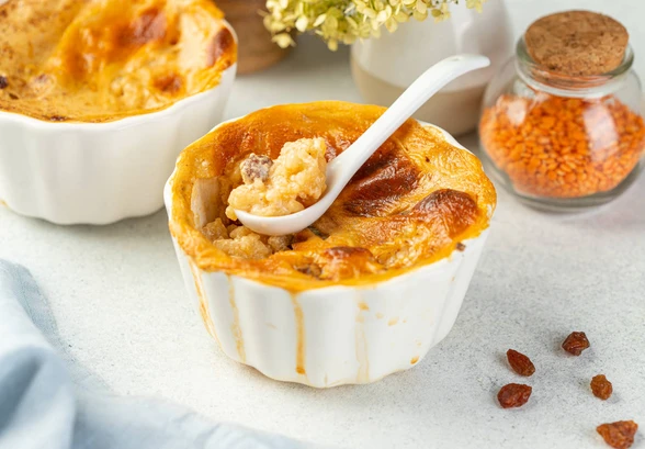 Рецепт «Рисовая каша в&nbsp;горшочке с&nbsp;изюмом»