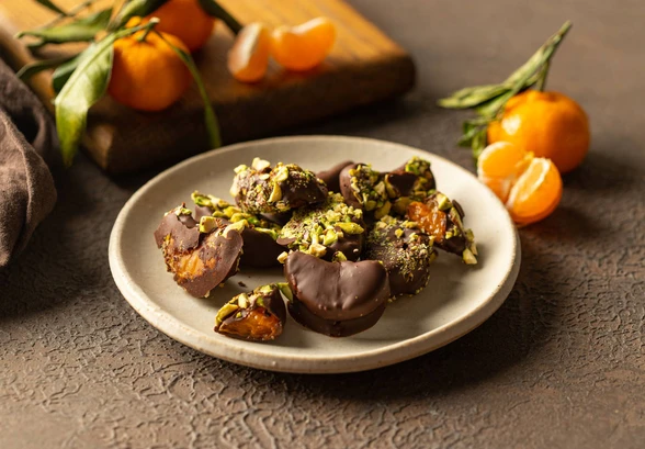 Рецепт «Мандарины в&nbsp;шоколаде»