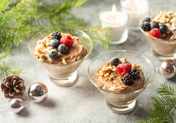 Рецепт «Шоколадный мусс с&nbsp;фундуком»