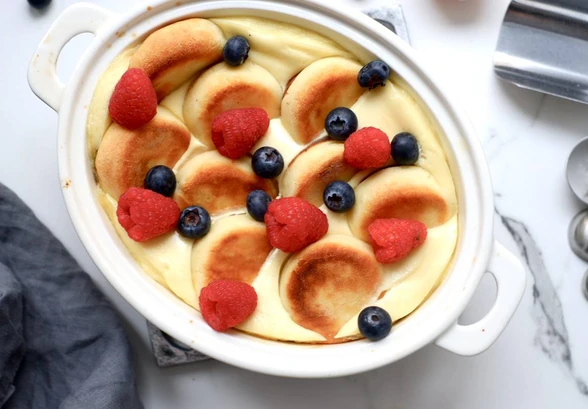 Рецепт «Сырники в&nbsp;сметанной заливке»