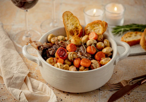 Рецепт «Цесарка в&nbsp;вине»