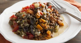 Баклажановая икра с&nbsp;чечевицей