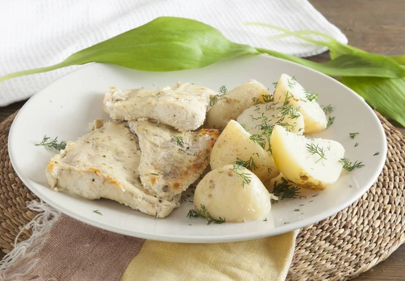 Рецепт «Щука в&nbsp;горчично-сметанном соусе»