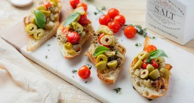 Брускетта с&nbsp;баклажанами