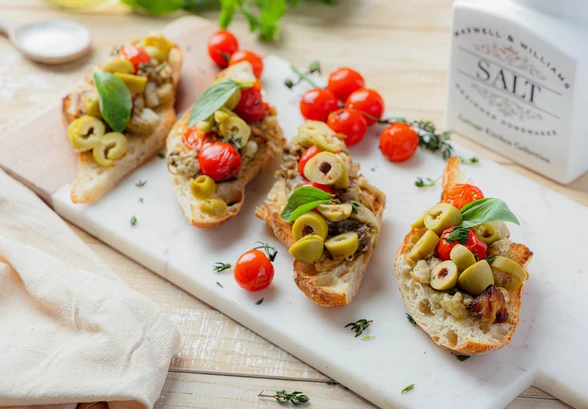 Рецепт «Брускетта с&nbsp;баклажанами»