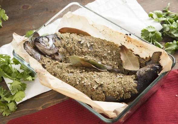 Рецепт «Форель с&nbsp;орехами по-грузински»