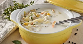 Быстрый суп из&nbsp;трески горячего копчения