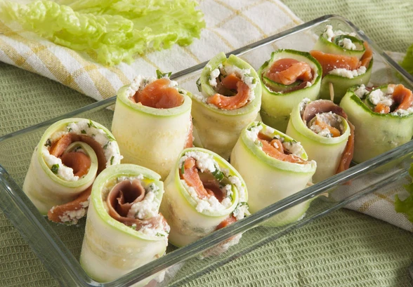 Рецепт «Рулетики с&nbsp;кабачком и&nbsp;неркой»
