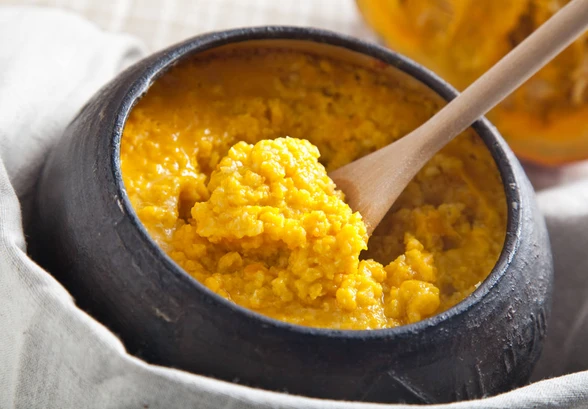 Рецепт «Пшенная каша с&nbsp;тыквой в&nbsp;горшочке»