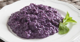 Черничное ризотто