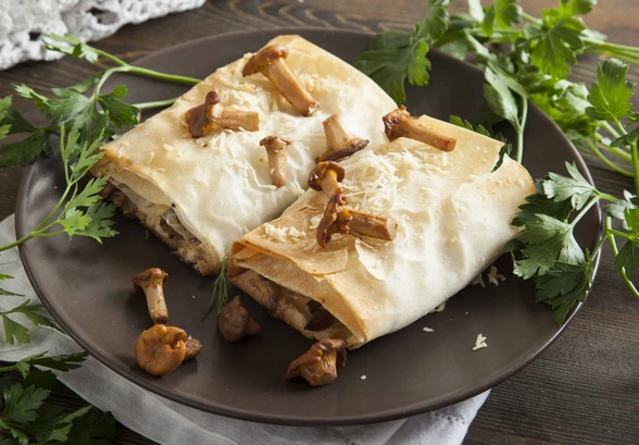 Рецепт «Конвертики с&nbsp;лисичками»