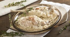 Кролик в&nbsp;хлебно-сметанном соусе