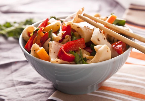 Рецепт «Кальмары в&nbsp;азиатском стиле»