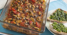 Пряные мидии в&nbsp;томатном соусе