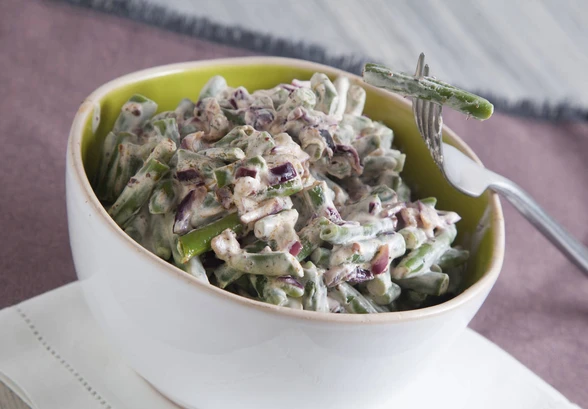 Рецепт «Зеленая фасоль в&nbsp;сметанном соусе»