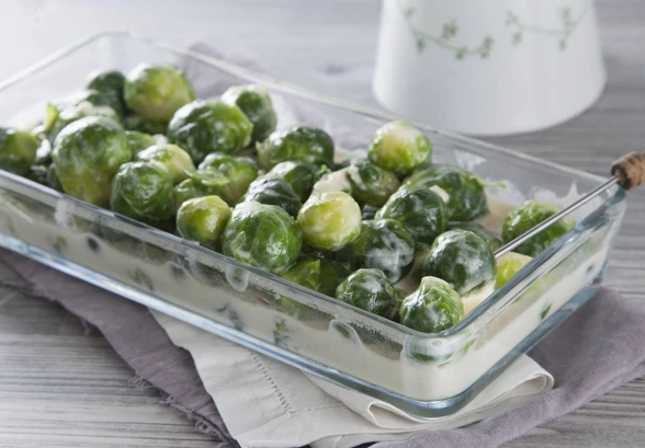 Рецепт «Брюссельская капуста в&nbsp;сырно-сливочном соусе»